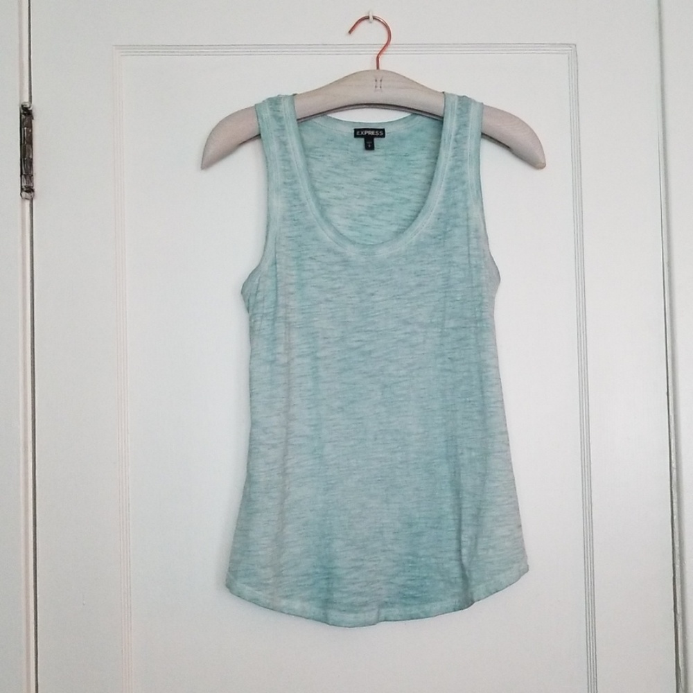 Express sleeveless teal tank-top